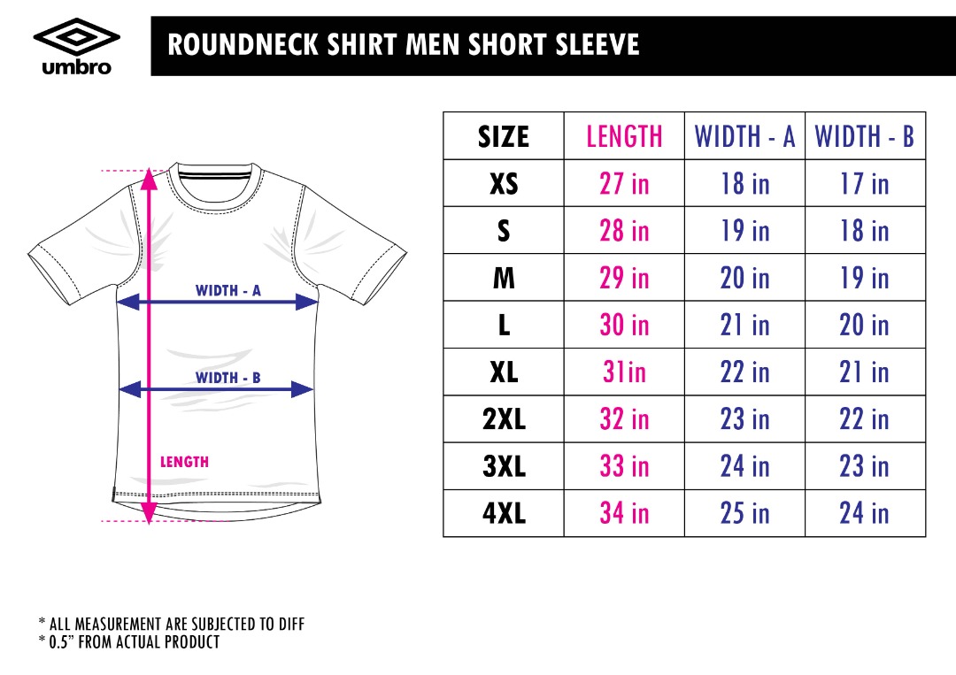 gvožđe Tragično Imajte piknik umbro size chart Tačnost radijator stane